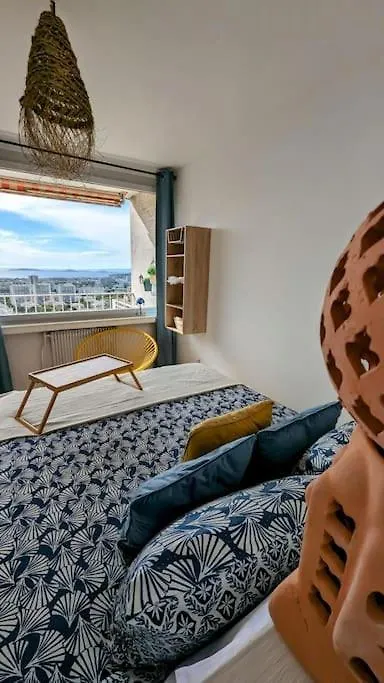 Ideal Sea View, Near Calanques &Velodrome -Parking Marseille